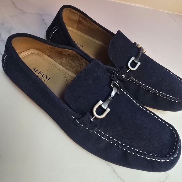 Alfani Men\'s Navy Loafers